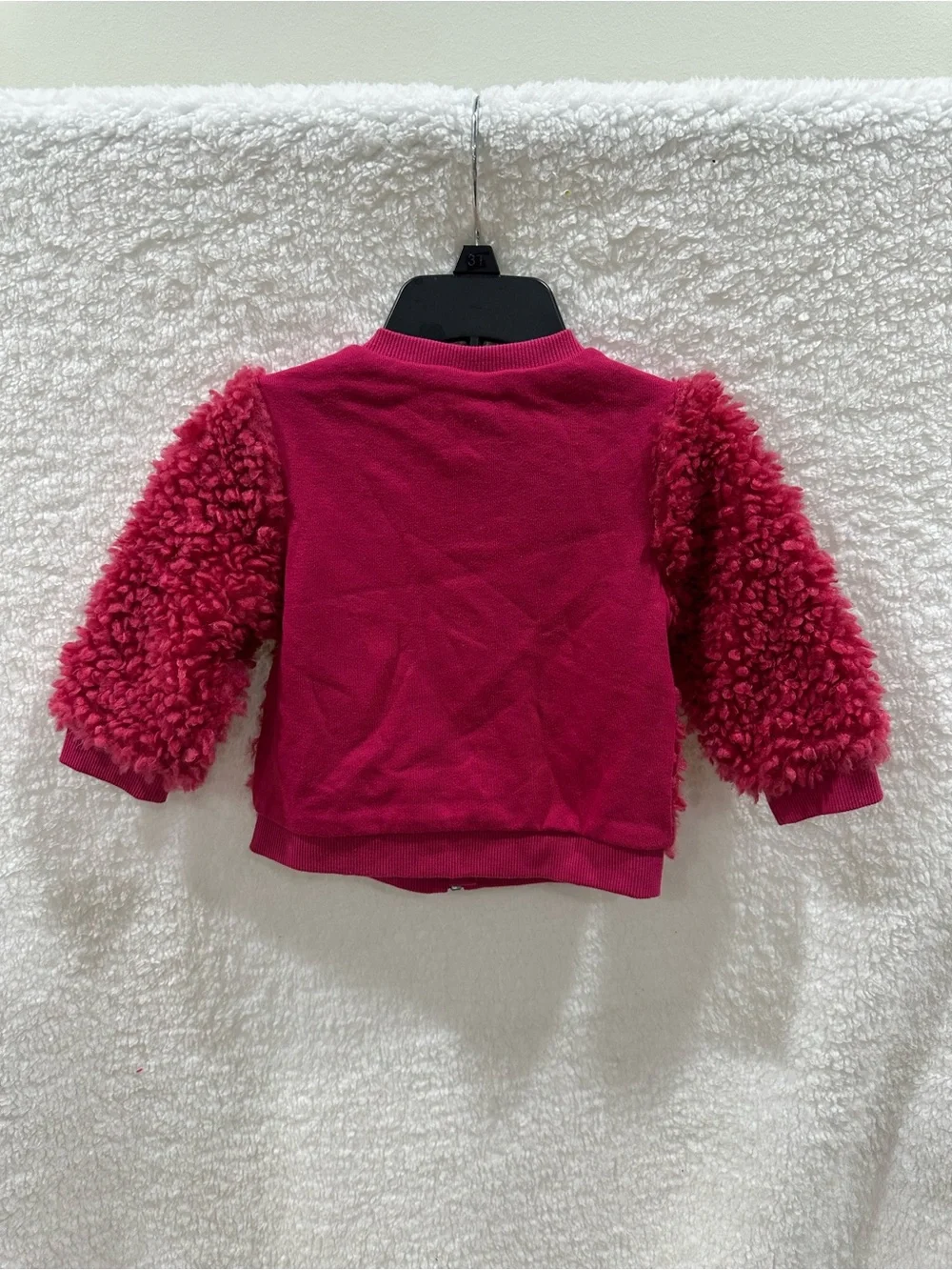 Girl’s Fuzzy Sherpa Zip-Up Jacket